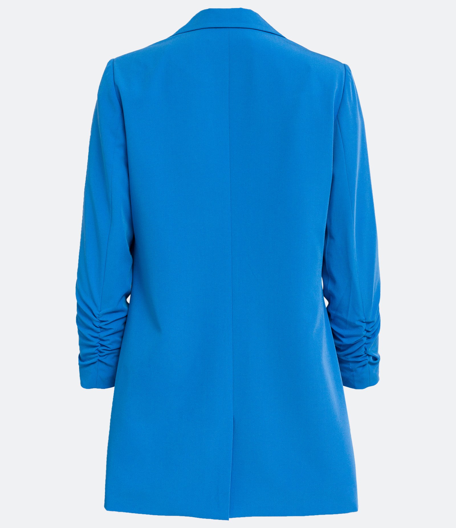 Blazer Alfaiataria Alongado em Crepe com Franzidos nos Punhos 8