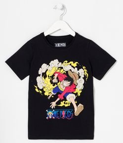 Camiseta Infantil em Algodão com Estampa do One Piece