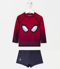 Conjunto Infantil con Protección UV y Estampado Spider-Man  - Talle 2 a 10 años