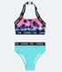 Imagem miniatura do produto Bikini Deportivo Infantil Estampado Cocoteros - Talle 5 a 14 años Multicolores 1
