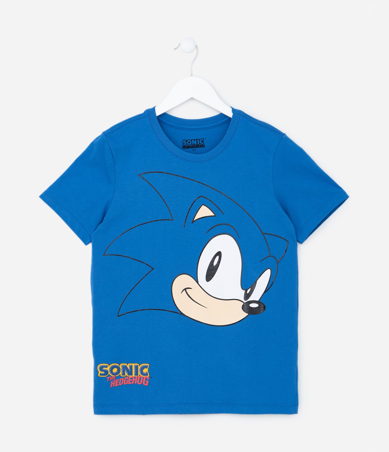 Camiseta Infantil com Estampa do Sonic - Tam 1 a 14 anos Azul 1