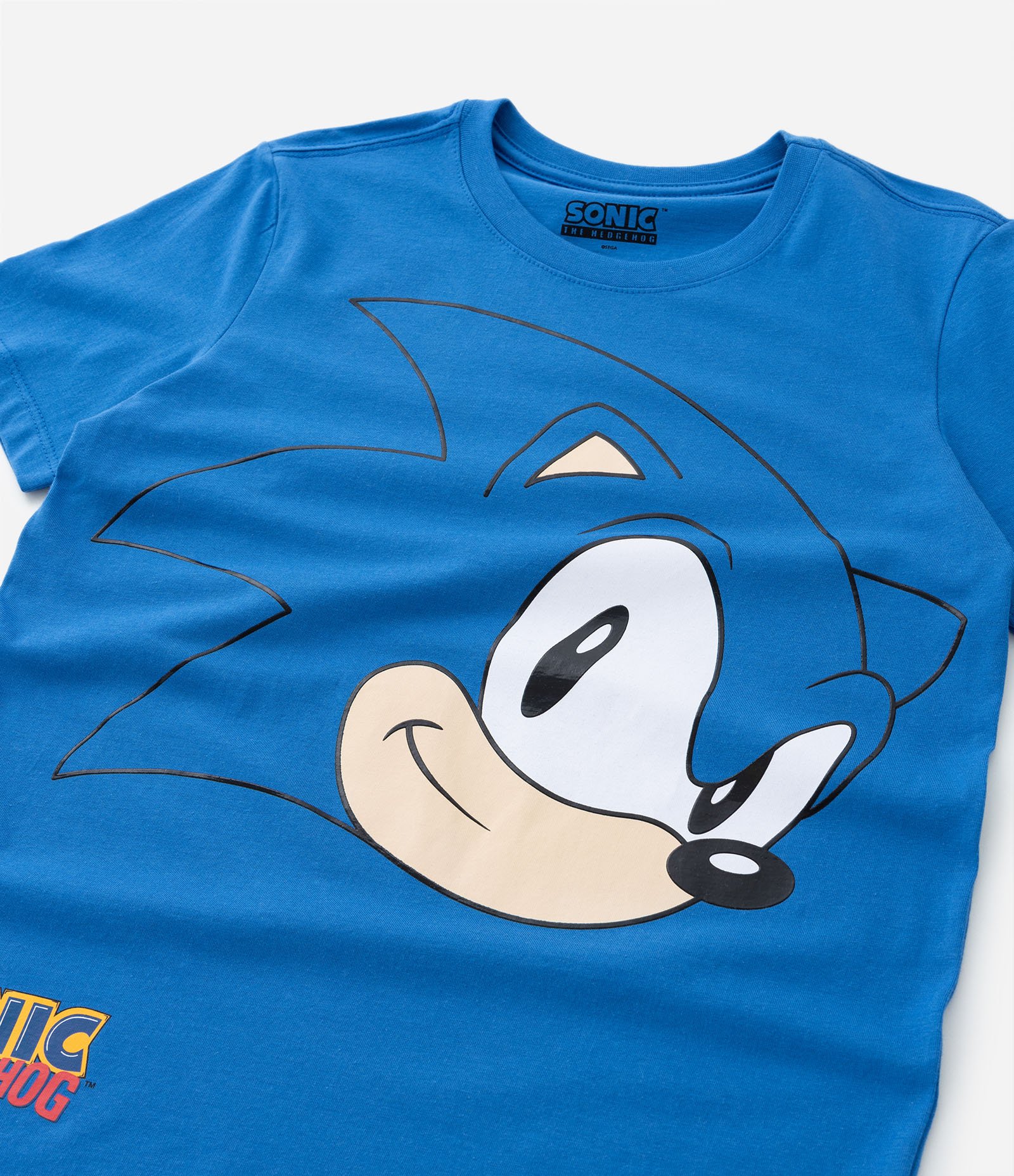 Camiseta Infantil com Estampa do Sonic Tam 1 a 14 anos Azul