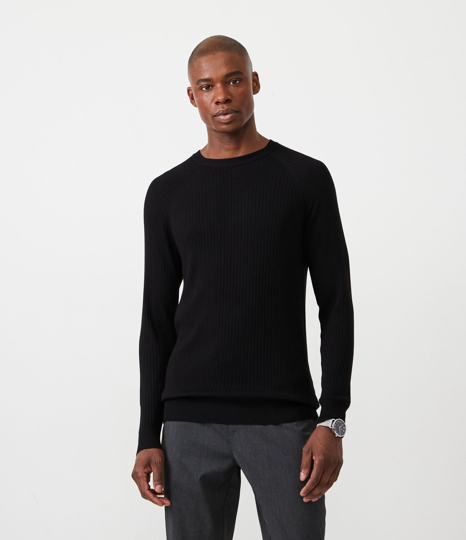 Blusão Comfort em Tricô com Listras Texturizadas 1