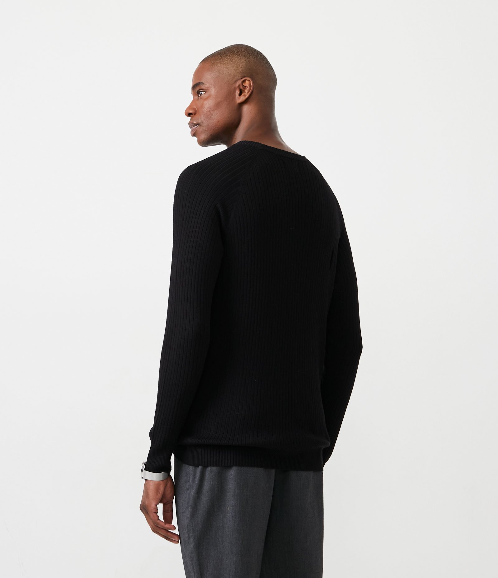 Blusão Comfort em Tricô com Listras Texturizadas 3