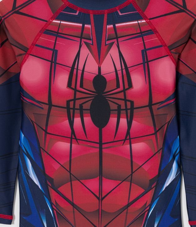 Remera Infantil con Protección UV y Estampado do Spider-Man - Talle 2 a 10 años Azul 3