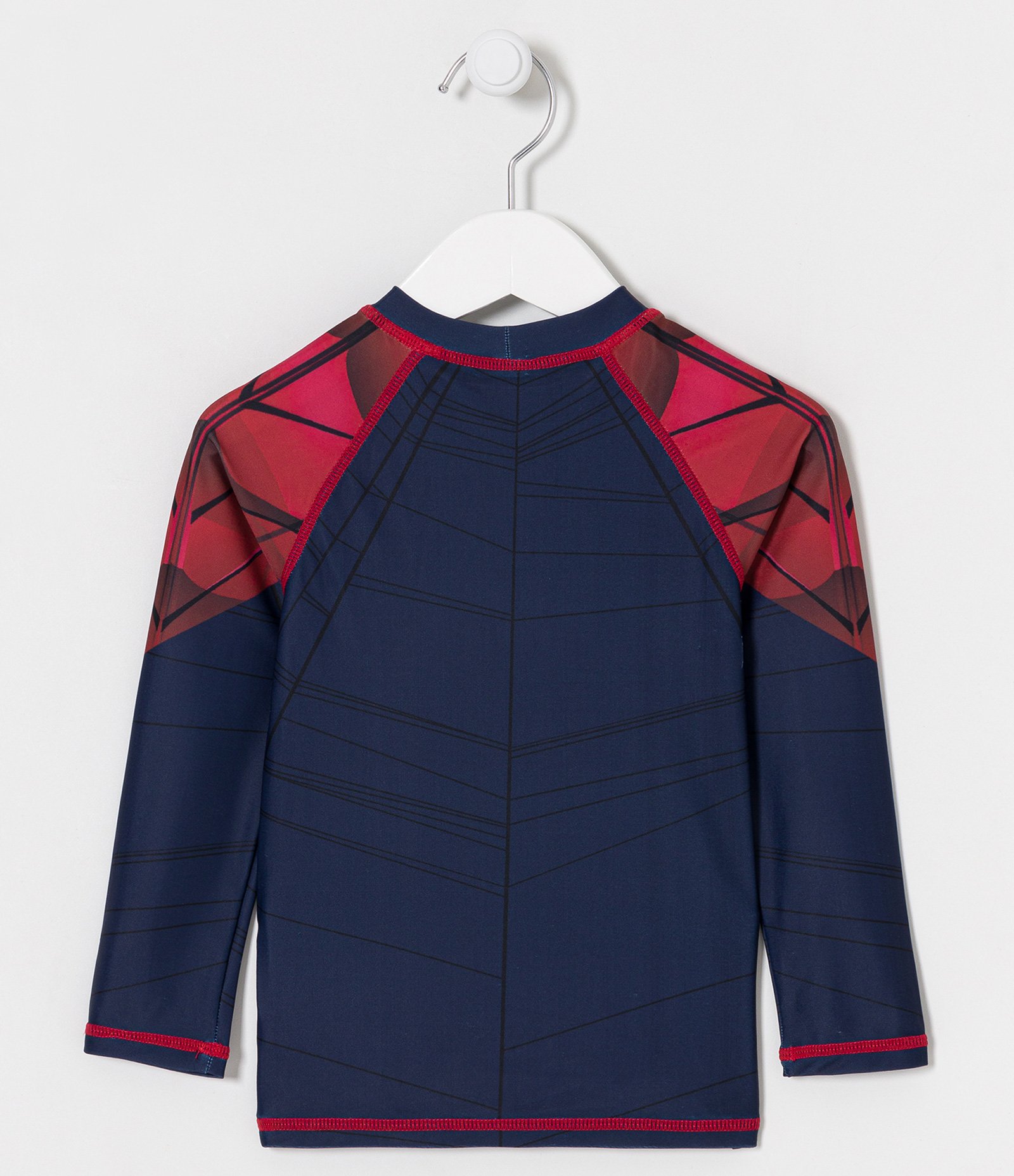 Camiseta Infantil com Proteção UV e Estampa do Homem Aranha - Tam 2 a 10 anos Azul 2