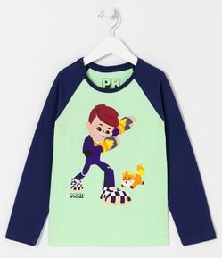 Camiseta Infantil com Estampa PK XD - Tam 5 a 14 Anos