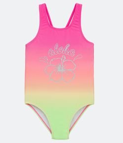 Maio Infantil com Estampa Aloha - Tam 5 a 14 Anos