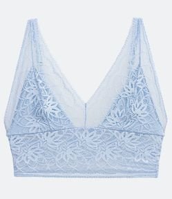Sutiã Top Alongado em Renda Sem Bojo