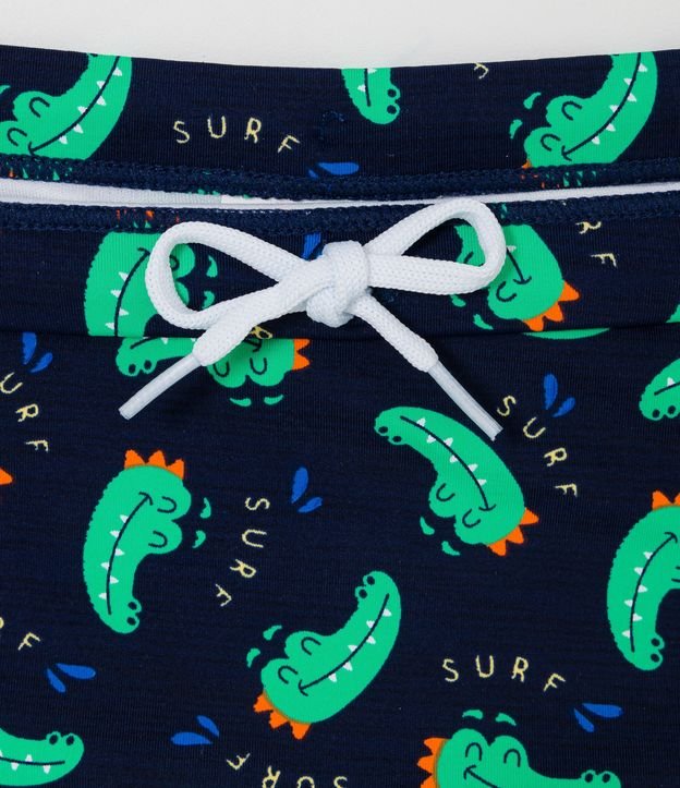 Conjunto Infantil con Proteccion UV Estampado Caiman y Sombrero - Talle 1 a 4 años Verde 6
