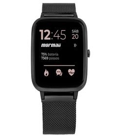 Relógio Mormaii Smartwatch Molife com Pulseira e Caixa em Aço MOLIFEAI/7P