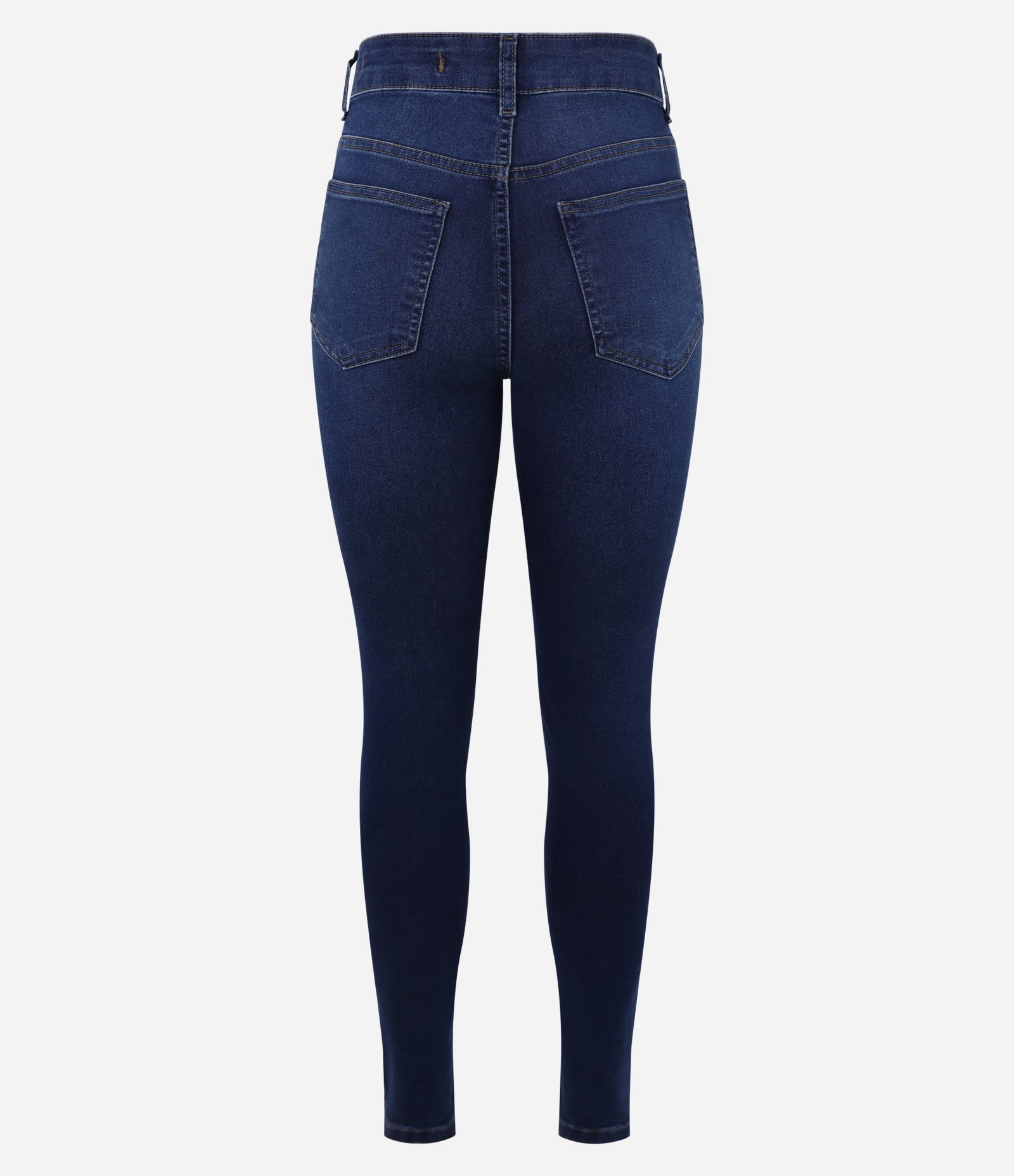 Calça Skinny em Jeans com Cintura Alta Azul 6