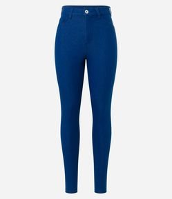 Calça Skinny Jeans com Cintura Alta e Bolsos