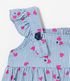 Imagem miniatura do produto Vestido Infantil con Estampado Rayado y Corazones - Talle 0 a 18 meses Azul 5