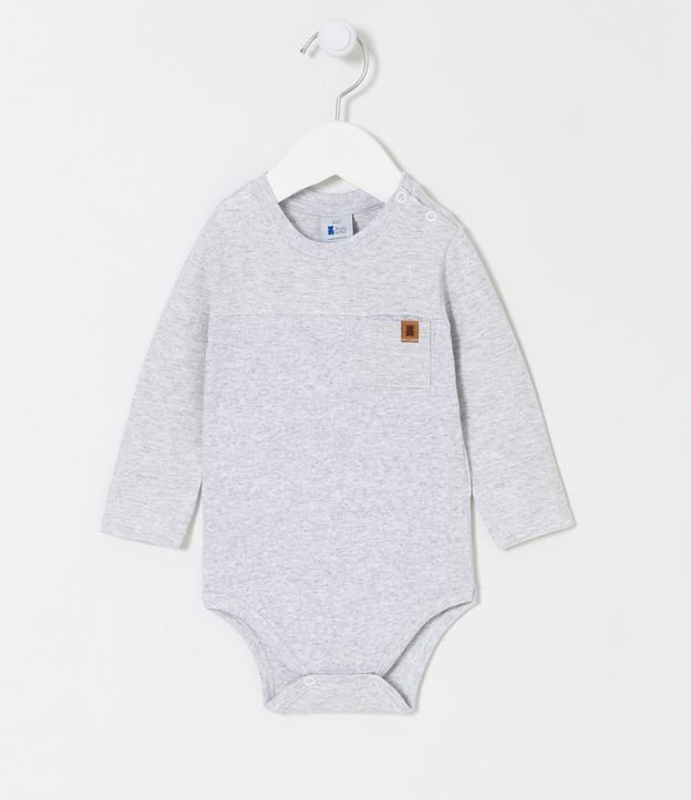 Body Infantil com Bolsinho - Tam 0 a 18 meses
