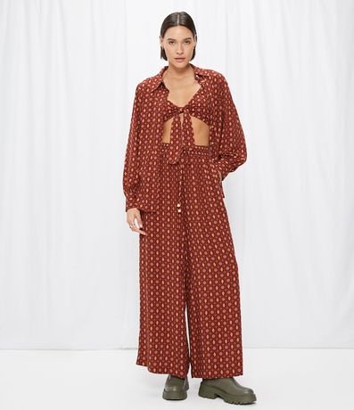 Calça Pantalona em Viscose com Cós Elástico e Amarração é boa?