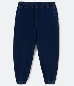 Calça Jogger em Jeans com Cós Elástico Curve & Plus Size