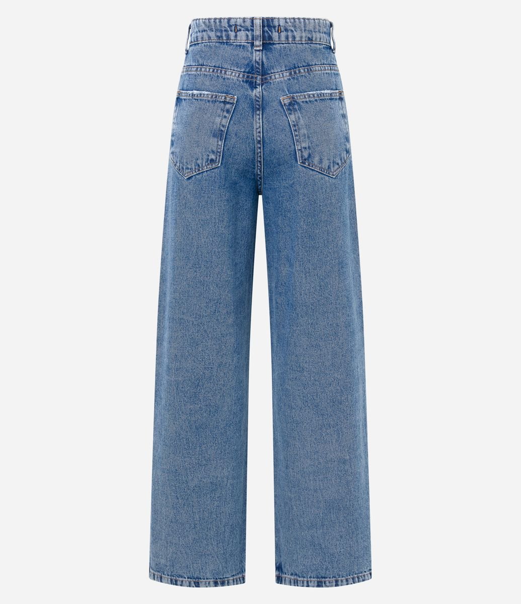 WIDE LEG JEANS - Azul-claro