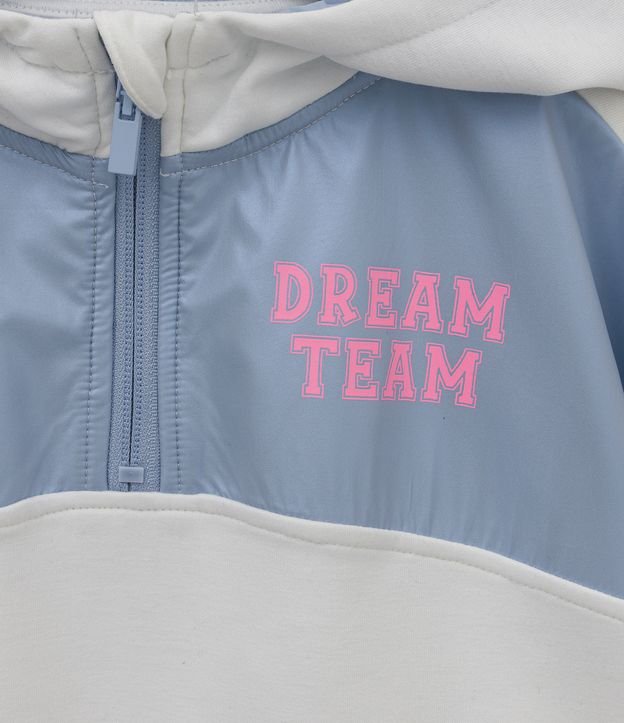 Blusão Cropped Infantil com Estampa Dream Team - Tam 5 a 14 anos Branco 3