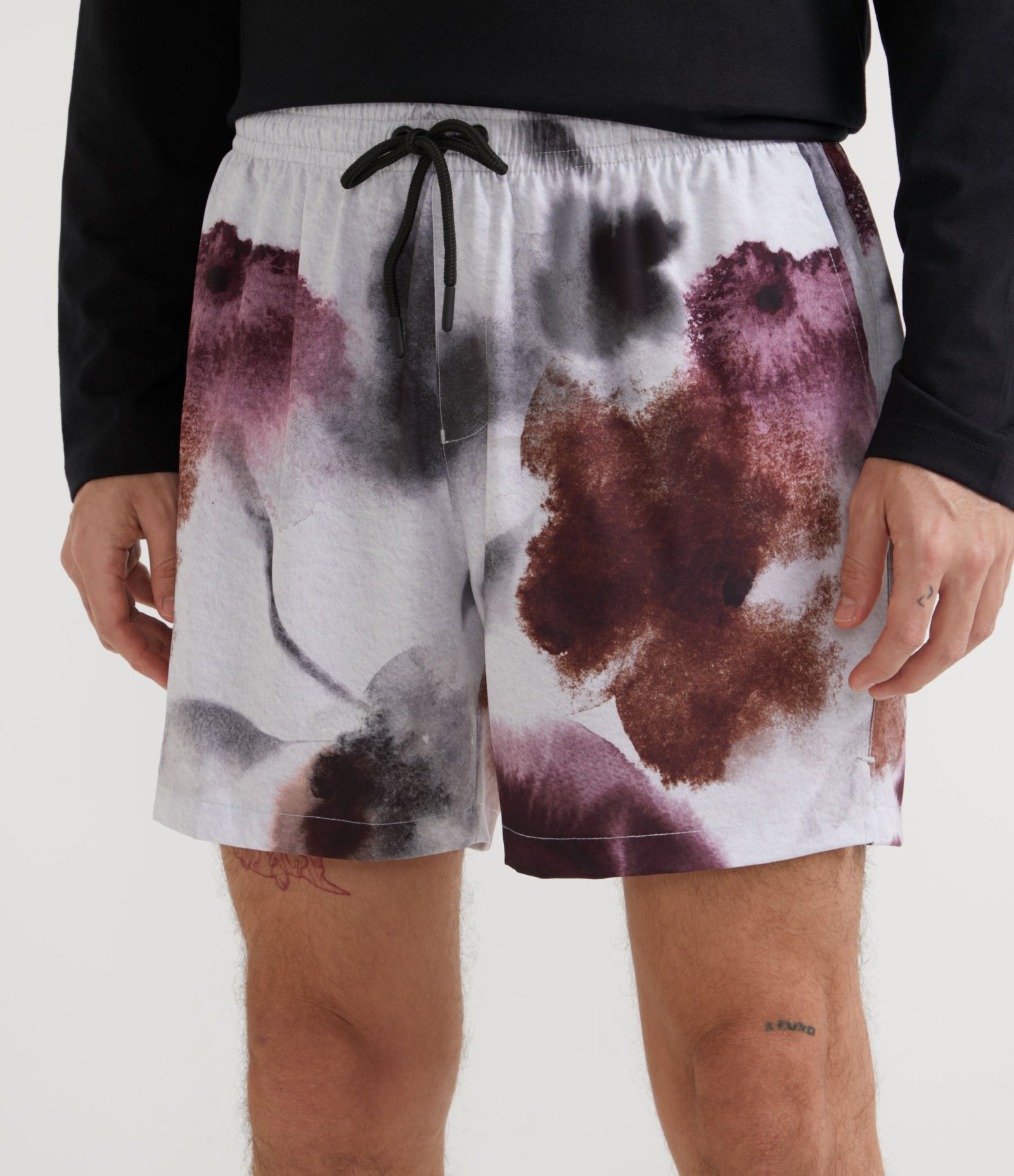 Bermuda com Cós Elástico e Estampa Floral Branco 1