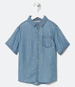 Camisa Infantil Estampa Paisley - Tam 5 a 14 Anos