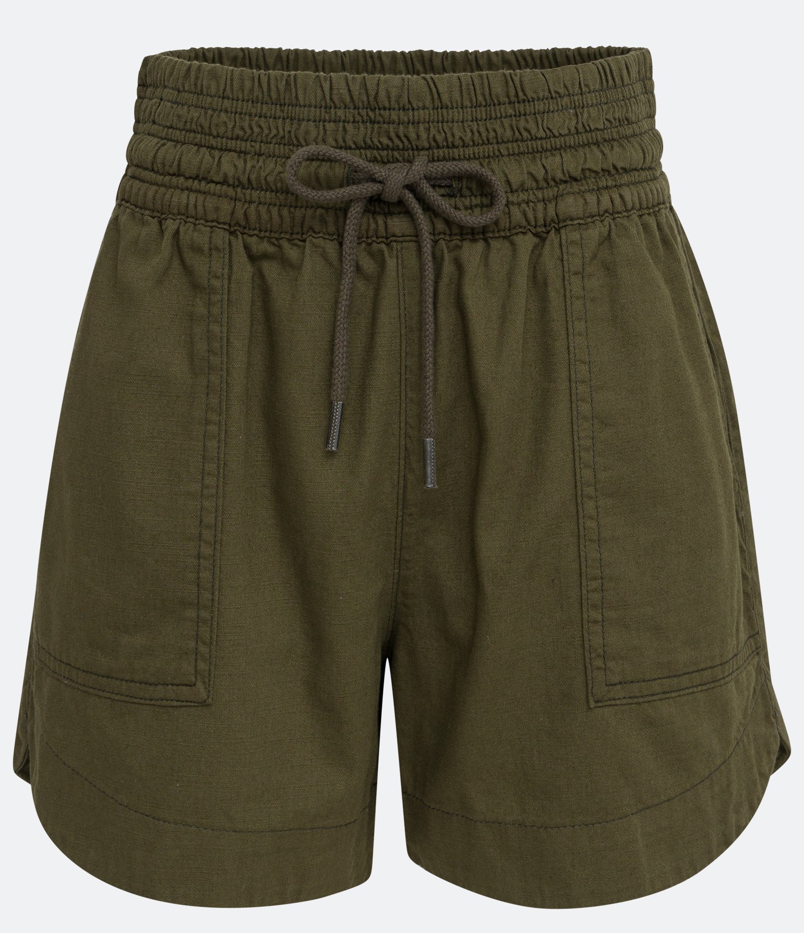 Short Runner em Liocel com Bolsos Aplicados Verde Militar 5