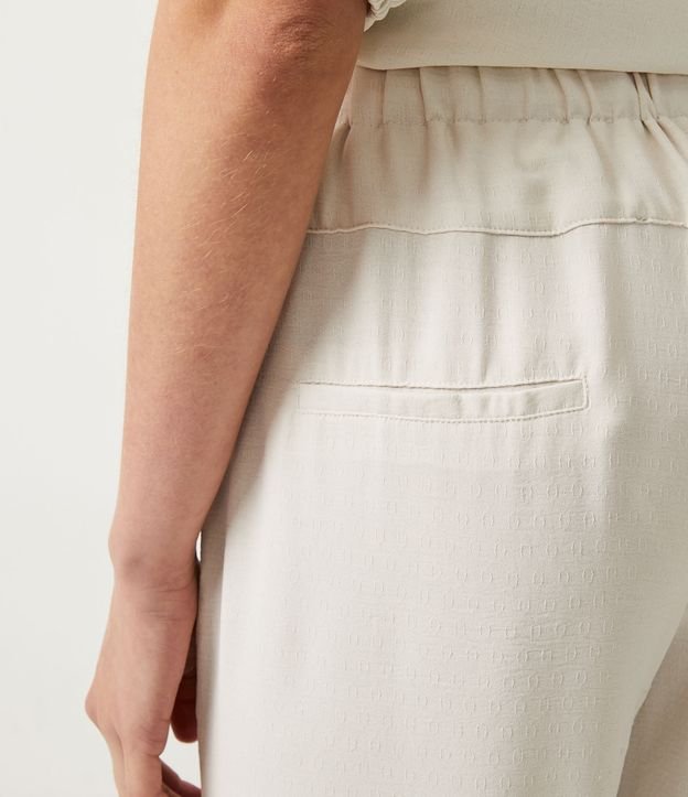 Pantalón Fluida con Lazo Frontal y Puntera Blanco 5