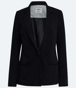 Blazer Básico em Malha com Bolsos