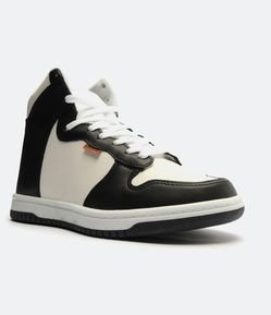 Tênis Cano Médio com Recortes e Sola Caixa Baixa Anacapri