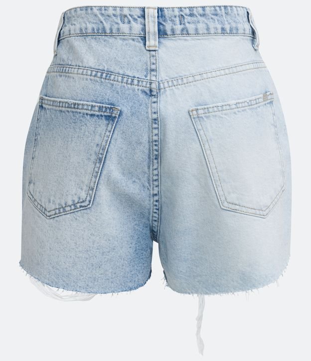 Short Jeans com Cós Transpassado e Puídos 7