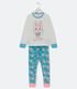 Imagem miniatura do produto Pijama Largo Infantil con Estampado Conejo y Pop it - Talle 1 a 8 años Blanco 1