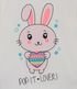 Imagem miniatura do produto Pijama Largo Infantil con Estampado Conejo y Pop it - Talle 1 a 8 años Blanco 2