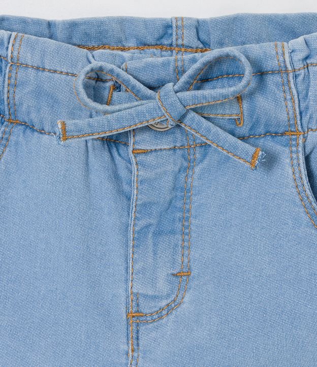 Pantalón Clochard Infantil con Detalle de Amarre - Talle 1 a 5 años Azul 4