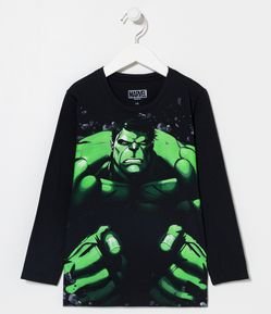 Camiseta Infantil com Estampa do Incrível Hulk - Tam 3 a 10 anos