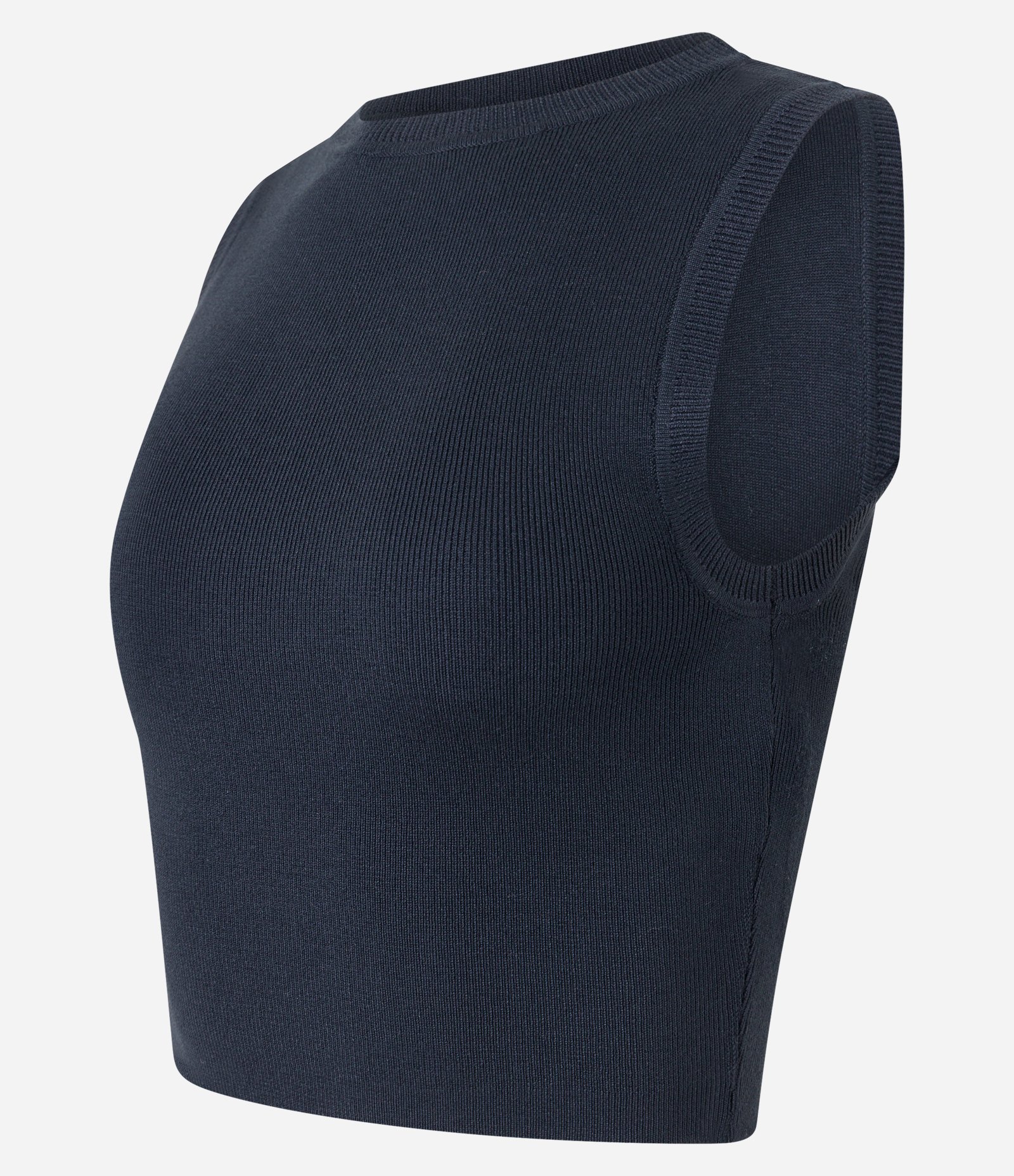 Blusa Regata Cropped em Viscose Canelada 6