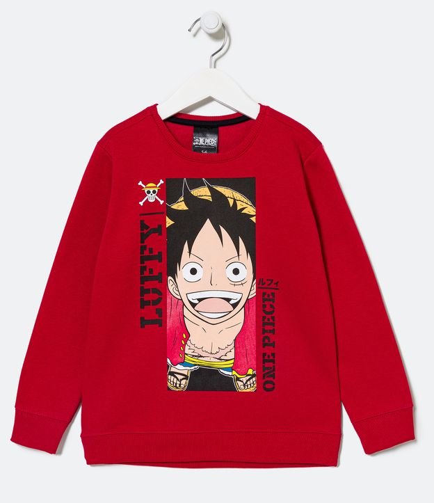Blusão Infantil Moletom com Estampa One Piece