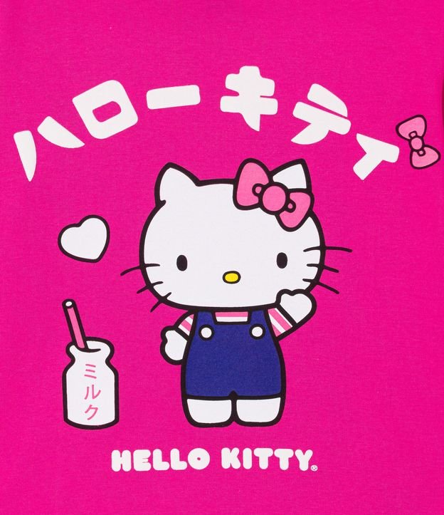 Blusa Infantil con Estampado de la Hello Kitty - Talle 4 a 14 años Rosado 3