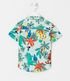 Imagem miniatura do produto Camisa Infantil Estampado Follajes y Animalitos - Talle 1 a 5 años Azul 2