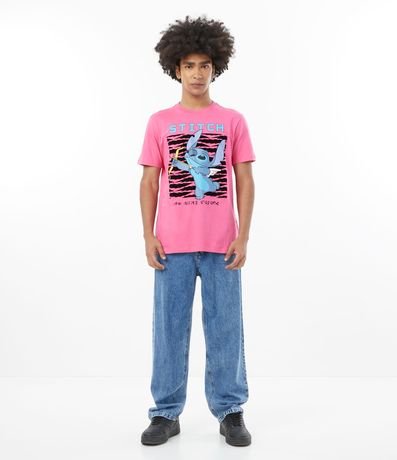 Calça Baggy em Jeans com Efeito Marmorizado Menor preço em Calça Baggy em Jeans com Efeito Marmorizado