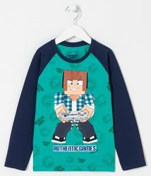 camiseta minecraft renner