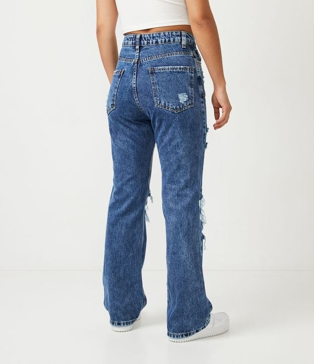 Pantalón años 90 en Jeans Destroyed Azul 3
