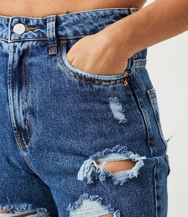 Pantalón años 90 en Jeans Destroyed Azul 4