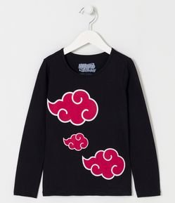 Remera Infantil con Estampado Aktsuki Naruto - Talle 05 a 14 años