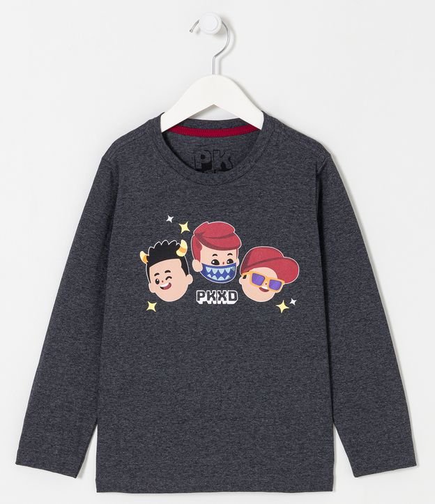 Camiseta Infantil com Estampa PKXD - Tam 1 a 14 anos