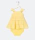 Imagem miniatura do produto Vestido Infantil Texturizado con Bombacha - Talle 0 a 18 meses Amarillo 1