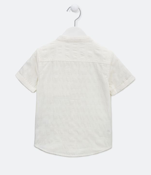 Camisa Infantil Bata con Pequeño Bolsillo - Talle 1 a 4 años Blanco 2