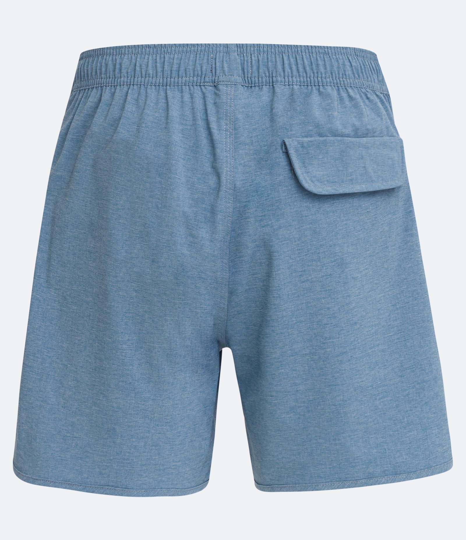 Bermuda de Banho com Cós Elástico e Barra Arredondada Azul claro 7