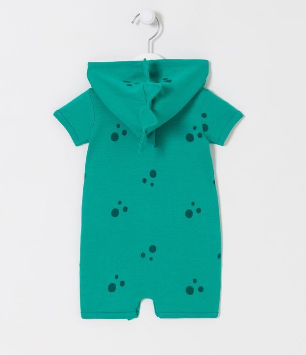 Mono Infantil Disfrace de Dinosaurio - Talle 0 a 18 meses Verde 2