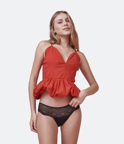 Calcinha Absorvente em Poliamida com Renda Pantys