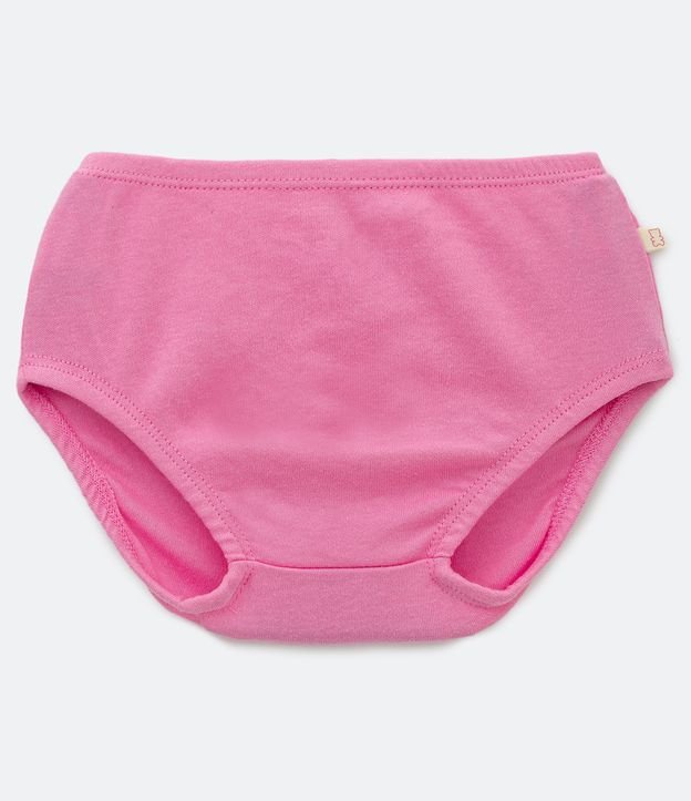 Vestido Infantil Estampado en Rayas y Cerejas y Bombacha - Talle 0 a 18 meses Rosado 6